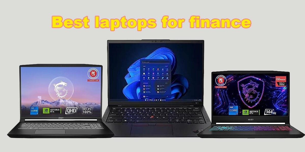 Best laptops for finance
