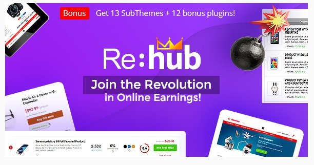REHub – Directory, Multi Vendor Shop, Coupon, Affiliate Theme